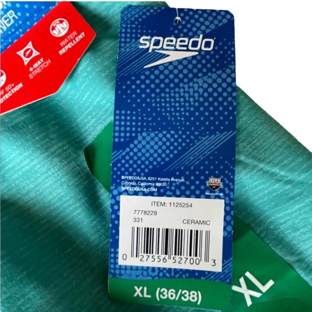 ROCK BOTTOM! NEW Mens Speedo TechVolley Lined Swim Trunks / Swimsuit, Aqua, XL - Picture 4 of 9
